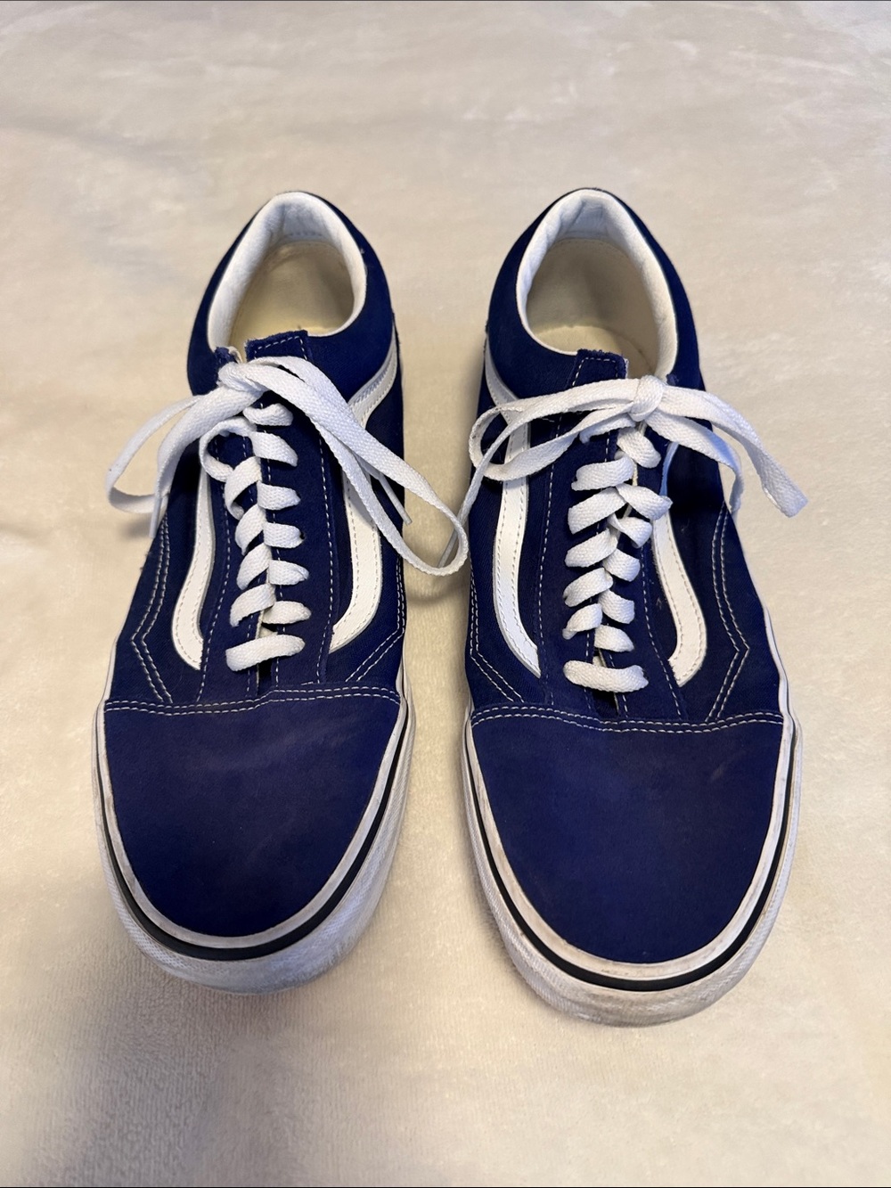 Vans Navy Blue Skate Sneakers with White Stripe size 12